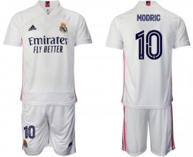 Wholesale Cheap Men 2020-2021 club Real Madrid home 10 white Soccer Jerseys