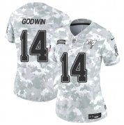 Cheap Women's Tampa Bay Buccaneers #14 Chris Godwin 2024 F.U.S.E Arctic Camo Salute To Service Limited Stitched Football Jersey(Run Small)