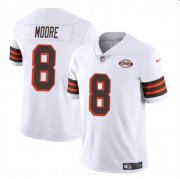 Cheap Men's Cleveland Browns #8 Elijah Moore White 1946 Collection Vapor Limited Football Stitched Jersey