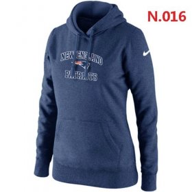 Wholesale Cheap Women\'s Nike New York Giants Heart & Soul Pullover Hoodie Dark Blue