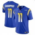 Cheap Men's Los Angeles Rams #11 Jimmy Garoppolo Blue Vapor Untouchable Football Stitched Jersey