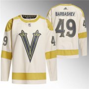 Cheap Men's Vegas Golden Knights #49 Ivan Barbashev Cream 2024 Winter Classic Breakaway Stitched Jersey