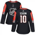 Wholesale Cheap Adidas Blues #10 Brayden Schenn Black 2018 All-Star Central Division Authentic Women's Stitched NHL Jersey