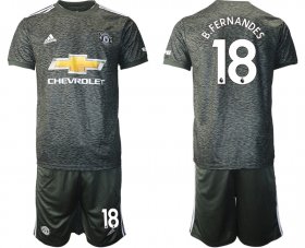 Wholesale Cheap Men 2020-2021 club Manchester United away 18 black Soccer Jerseys