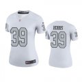 Wholesale Cheap Women'sLas Vegas Raiders #39 Nate Hobbs White Color Rush Legend Jersey