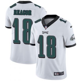 Wholesale Cheap Nike Eagles #18 Jalen Reagor White Men\'s Stitched NFL Vapor Untouchable Limited Jersey