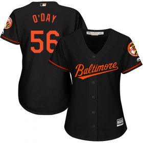 Wholesale Cheap Orioles #56 Darren O\'Day Black Alternate Women\'s Stitched MLB Jersey