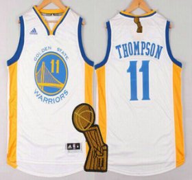 Wholesale Cheap Golden State Warriors #11 Klay Thompson Revolution 30 Swingman 2014 New White Jersey