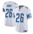 Men's Detroit Lions #26 Jahmyr Gibbs White Vapor Untouchable Limited Football Stitched Jersey