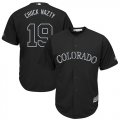 Wholesale Cheap Rockies #19 Charlie Blackmon Black 