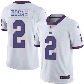 Wholesale Cheap Nike Giants #2 Aldrick Rosas White Youth Stitched NFL Limited Rush Jersey