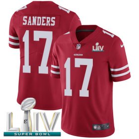 Wholesale Cheap Nike 49ers #17 Emmanuel Sanders Red Super Bowl LIV 2020 Team Color Men\'s Stitched NFL Vapor Untouchable Limited Jersey