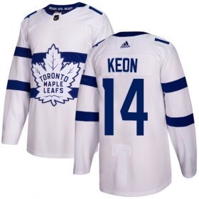 Wholesale Cheap Adidas Maple Leafs #14 Dave Keon White Authentic 2018 Stadium Series Stitched NHL Jersey