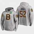 Wholesale Cheap Bruins #52 Sean Kuraly Gray 2018 Winter Classic Fanatics Primary Logo Hoodie