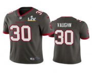 Wholesale Cheap Men's Tampa Bay Buccaneers #30 Ke'Shawn Vaughn Grey 2021 Super Bowl LV Limited Stitched NFL Jersey