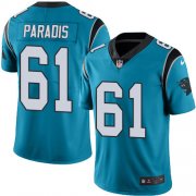 Wholesale Cheap Nike Panthers #61 Matt Paradis Blue Men's Stitched NFL Limited Rush Jersey