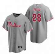 Wholesale Cheap Philadelphia Phillies #28 Alec Bohm Gray Road Jersey