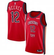 Cheap Men's New Orleans Pelicans #12 Antonio Reeves Red 2024 Draft Statement Edition Stitched Basketball Jersey