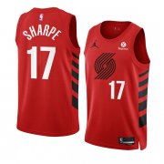 Wholesale Cheap Men's Portland Trail Blazers #17 Shaedon Sharpe 2022-23 Red Statement Edition Swingman Stitched Basketball Jersey