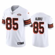 Wholesale Cheap Cleveland Browns 85 David Njoku Nike 1946 Collection Alternate Vapor Limited NFL Jersey White