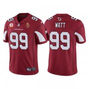 Wholesale Cheap Men's Arizona Cardinals #99 J.J. Watt Red With C Patch & Walter Payton Patch Limited Stitched Jersey