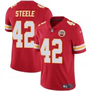 Cheap Men's Kansas City Chiefs #42 Carson Steele Red Vapor Untouchable Limited Football Stitched Jersey