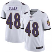 Wholesale Cheap Nike Ravens #48 Patrick Queen White Youth Stitched NFL Vapor Untouchable Limited Jersey