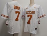 Cheap Men's Texas Longhorns #7 Isaiah Bond White FUSE Stitched Jersey