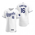 Wholesale Cheap Men's Kansas City Royals #16 Andrew Benintendi White Flex Base Stitched Jersey