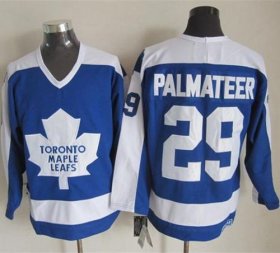 Wholesale Cheap Maple Leafs #29 Mike Palmateer Blue/White CCM Throwback Stitched NHL Jersey