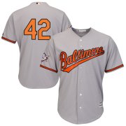 Wholesale Cheap Baltimore Orioles #42 Majestic 2019 Jackie Robinson Day Official Cool Base Jersey Gray