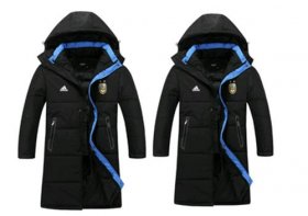 Wholesale Cheap Argentina Black Soccer Cotton Jackets