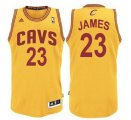 Wholesale Cheap Cleveland Cavaliers #23 LeBron James Yellow Swingman Jersey