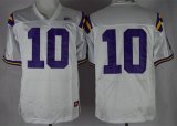 Wholesale Cheap LSU Tigers #10 Anthony Jennings White Jersey