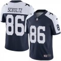 Wholesale Cheap Nike Cowboys #86 Dalton Schultz Navy Blue Thanksgiving Men's Stitched NFL Vapor Untouchable Limited Throwback Jersey