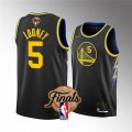 Wholesale Cheap Men's Golden State Warriors #5 Kevon Looney Black 2022 Finals Stitched Jersey