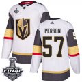 Wholesale Cheap Adidas Golden Knights #57 David Perron White Road Authentic 2018 Stanley Cup Final Stitched NHL Jersey