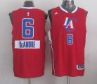 Wholesale Cheap Los Angeles Clippers #6 DeAndre Jordan Revolution 30 Swingman 2014 Christmas Day Red Jersey