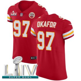 Wholesale Cheap Nike Chiefs #97 Alex Okafor Red Super Bowl LIV 2020 Team Color Men\'s Stitched NFL Vapor Untouchable Elite Jersey