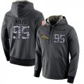 Wholesale Cheap NFL Men's Nike Denver Broncos #95 Derek Wolfe Stitched Black Anthracite Salute to Service Player Performance Hoodie