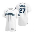 Wholesale Cheap Men's Seattle Mariners #27 Jesse Winker White Flex Base Stitched Jersey