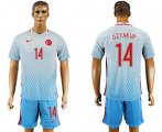 Wholesale Cheap Turkey #14 Ozyakup Away Soccer Country Jersey