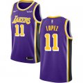 Wholesale Cheap Nike Los Angeles Lakers #11 Brook Lopez Purple NBA Swingman Statement Edition Jersey