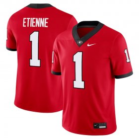 Men\'s Georgia Bulldogs #1 Trevor Etienne Nike Red Football Game Jersey