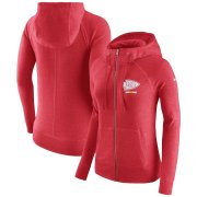 Wholesale Cheap Kansas City Chiefs Nike Women's Gym Vintage Full-Zip Hoodie Red