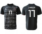 Wholesale Cheap Mexico #17 J.Rascon Black Soccer Country Jersey