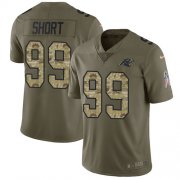 Wholesale Cheap Nike Panthers #99 Kawann Short Olive/Camo Men's Stitched NFL Limited 2017 Salute To Service Jersey