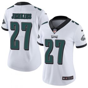 Wholesale Cheap Nike Eagles #27 Malcolm Jenkins White Women\'s Stitched NFL Vapor Untouchable Limited Jersey