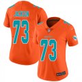 Wholesale Cheap Nike Dolphins #73 Austin Jackson Orange Women's Stitched NFL Limited Inverted Legend Jersey