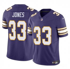 Cheap Men\'s Minnesota Vikings #33 Aaron Jones Purple F.U.S.E. Vapor Untouchable Throwback Limited Football Stitched Jersey